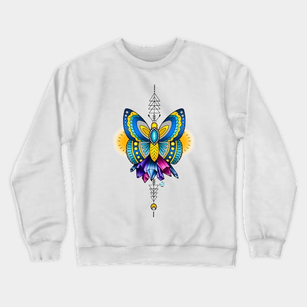 Dancing Like Butterfly Wings Crewneck Sweatshirt by ColorMix Studios